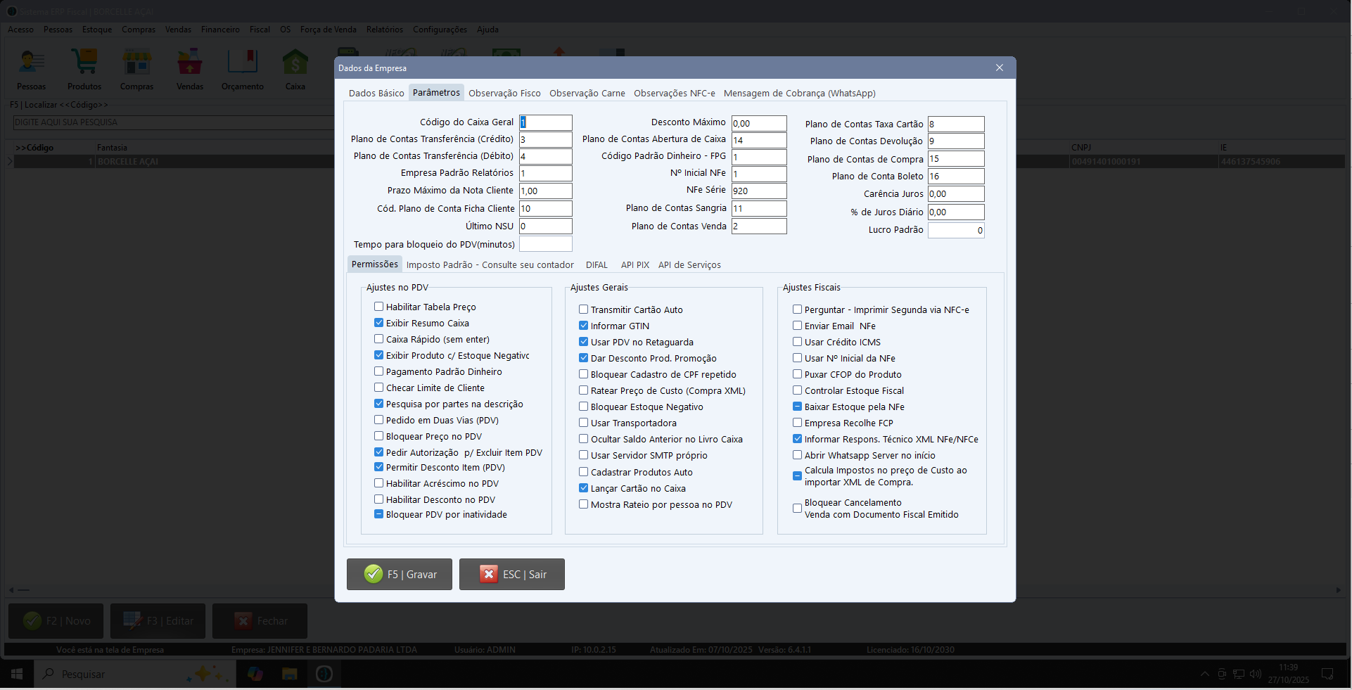 Menu Principal